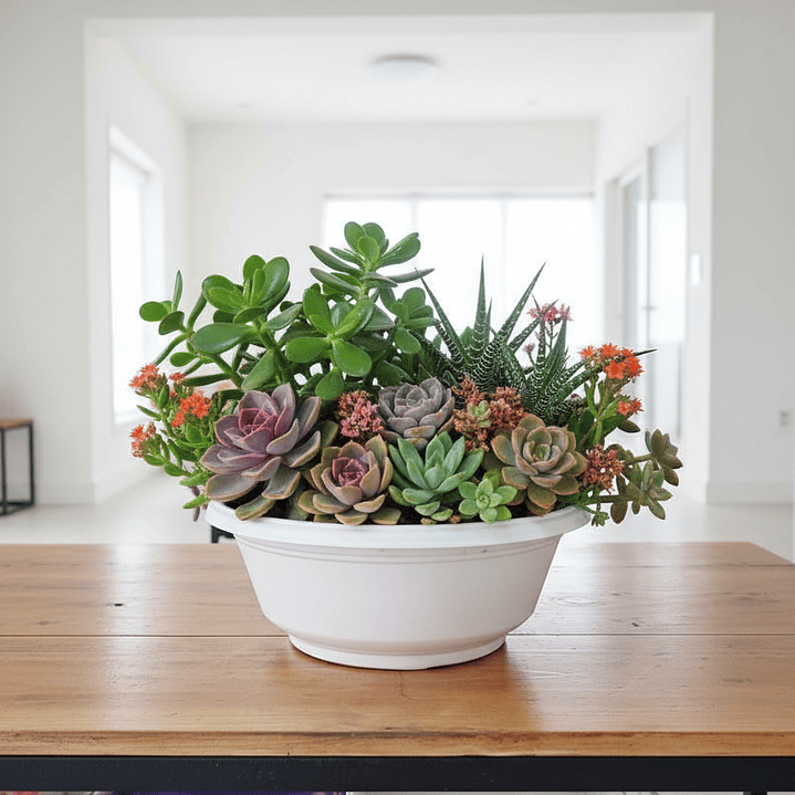 🤍 Maceta Bowl Blanca - Elegancia Minimalista 2