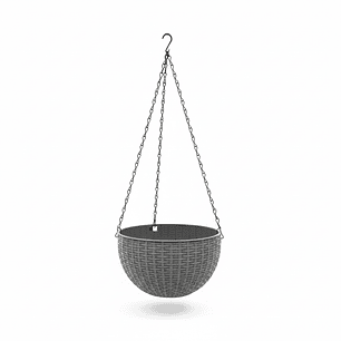 🪣 Maceta Colgante Textura Canasta - Jardín Vertical Premium