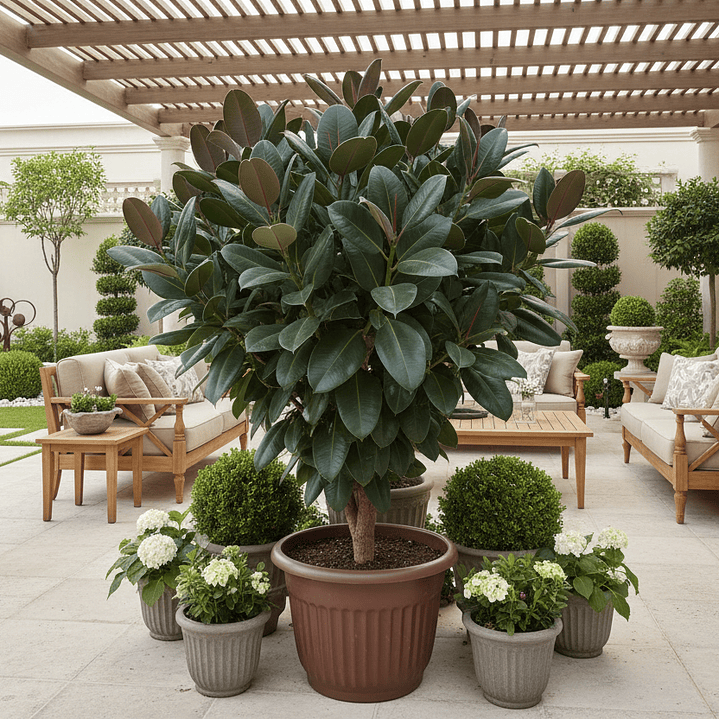 🤎 Maceta Terracota Acanalada Premium Grande - Elegancia Clásica Superior 3