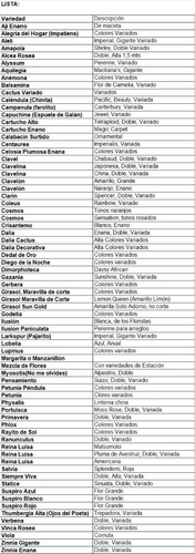 Pack 5 Sobres Semillas Flor Variedades 2