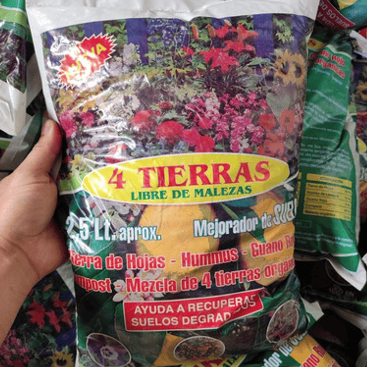 Bolsa Tierra Compost Orgánico 2,5 Litros 2