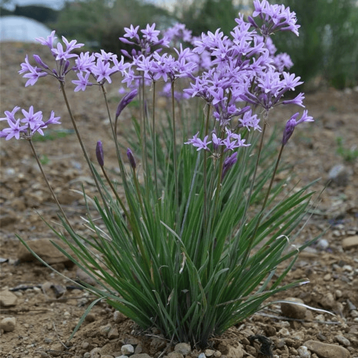 Pack De 10 Flor De Ajo Tulbaghia Violeta Planta Ornamental 2