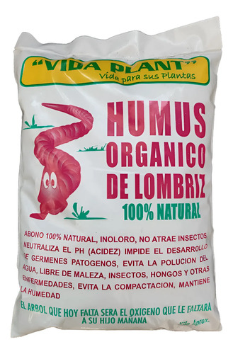 Bolsa 1kg De Humus Lombriz Orgánico Abono Suelo 1
