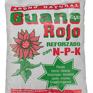 Bolsa 1kg De Guano Rojo Con Npk Abono Suelo