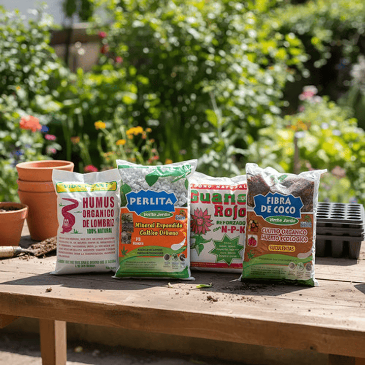 Pack De 4 Sustratos: Humus, Perlita, Fibra De Coco Y Guano 6
