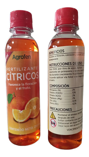pack fertilizante cítricos y rosas 250 ml 2