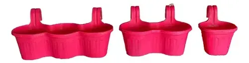 Macetero Balcón Colgante Triple 14,5l 1