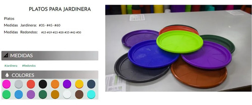 Plato Para Macetero Redondo 2