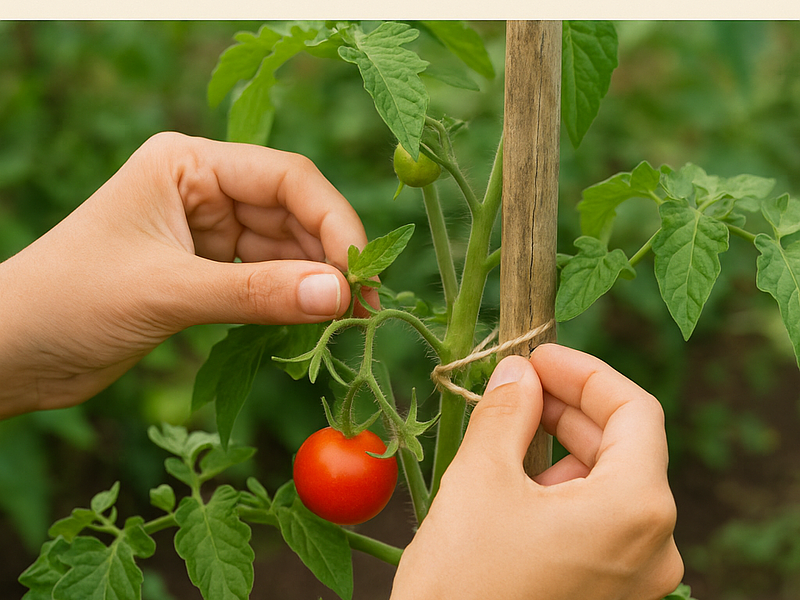 🍅 Cuándo y cómo podar tus tomates (y por qué es clave para tu mini huerto)