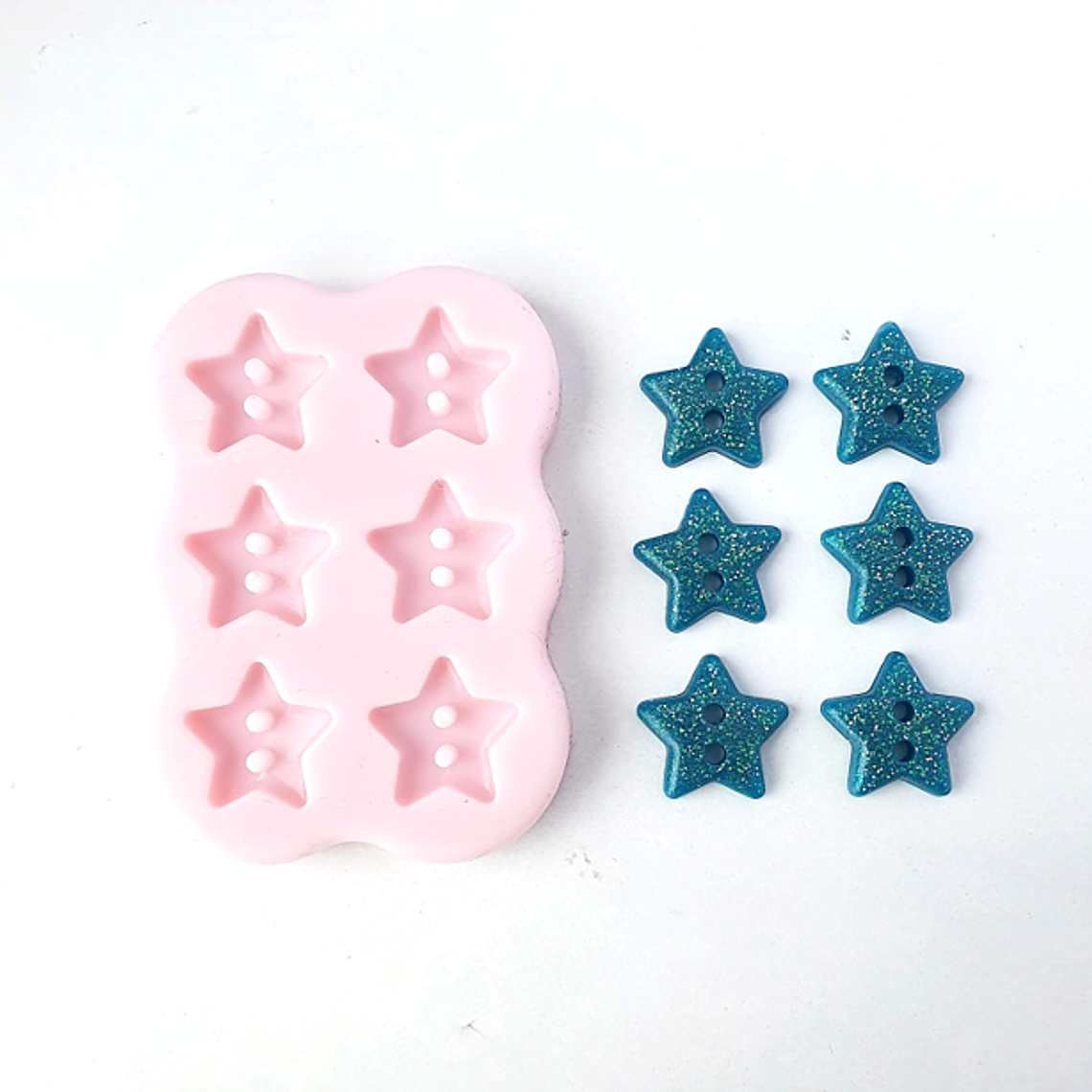 Molde Botón Estrella 1