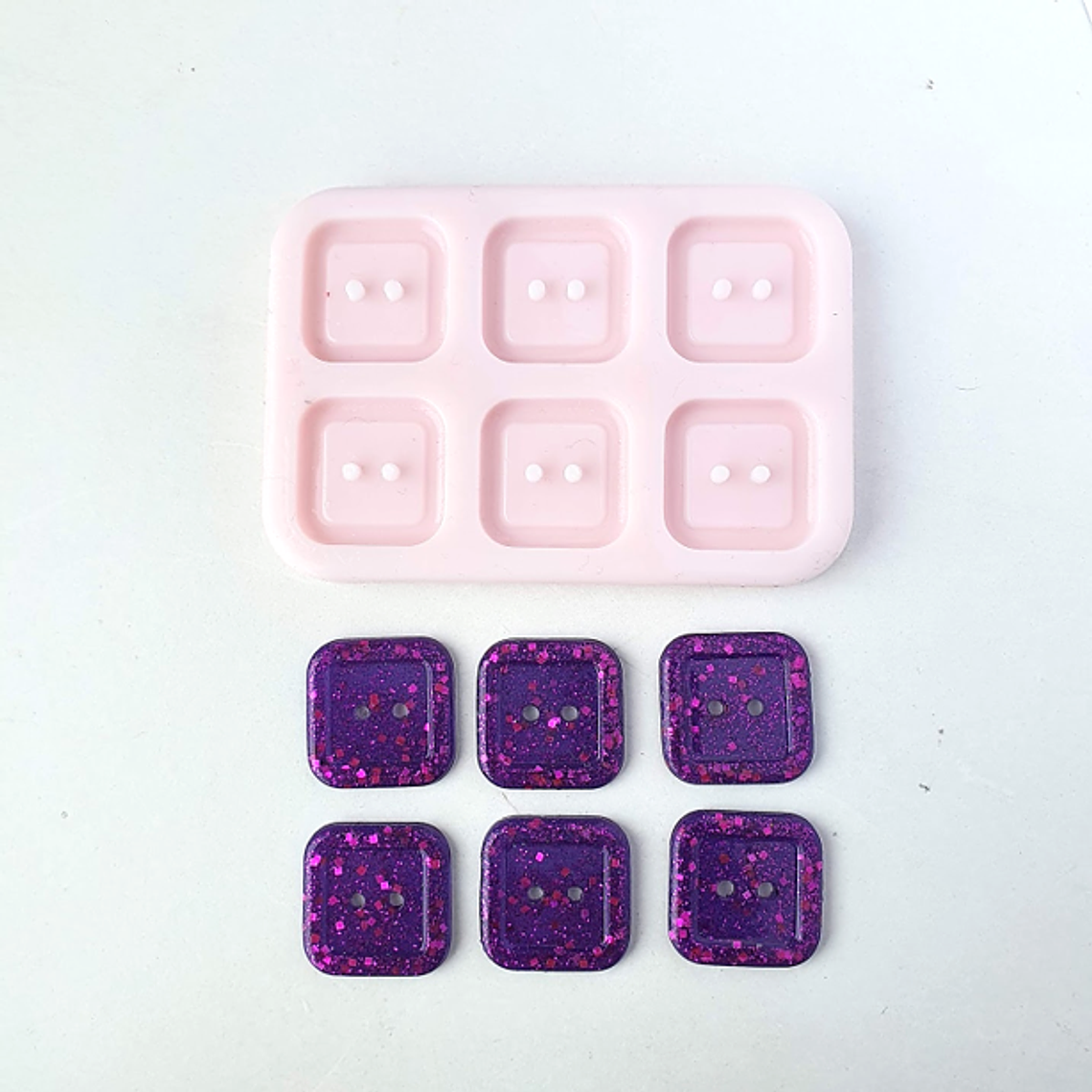 Molde Botón Cuadrado 20 1