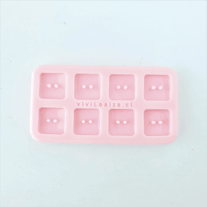 Molde Botón Cuadrado 15