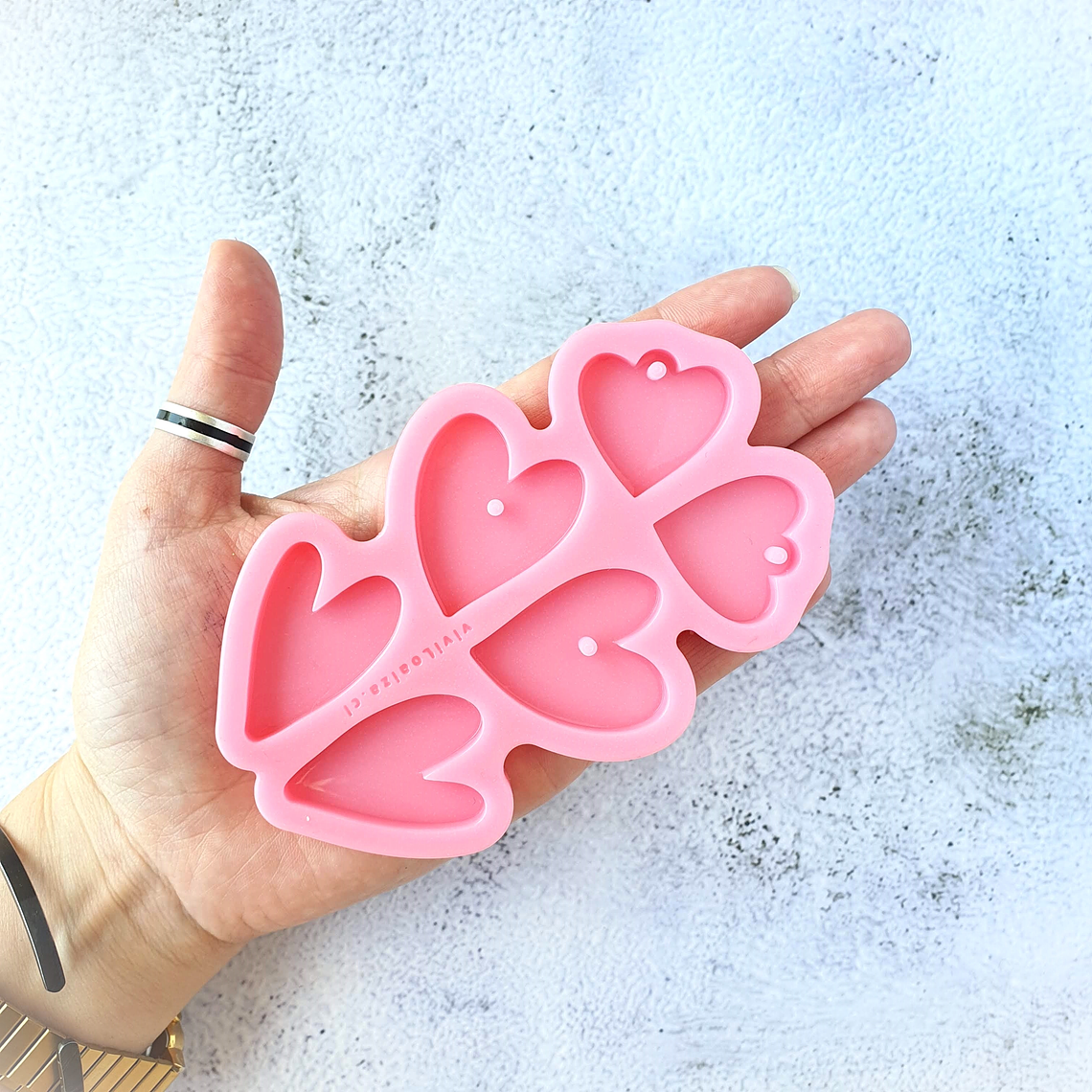 Molde Corazones surtidos 1