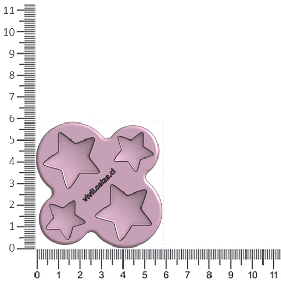 Molde Forma Estrella 3
