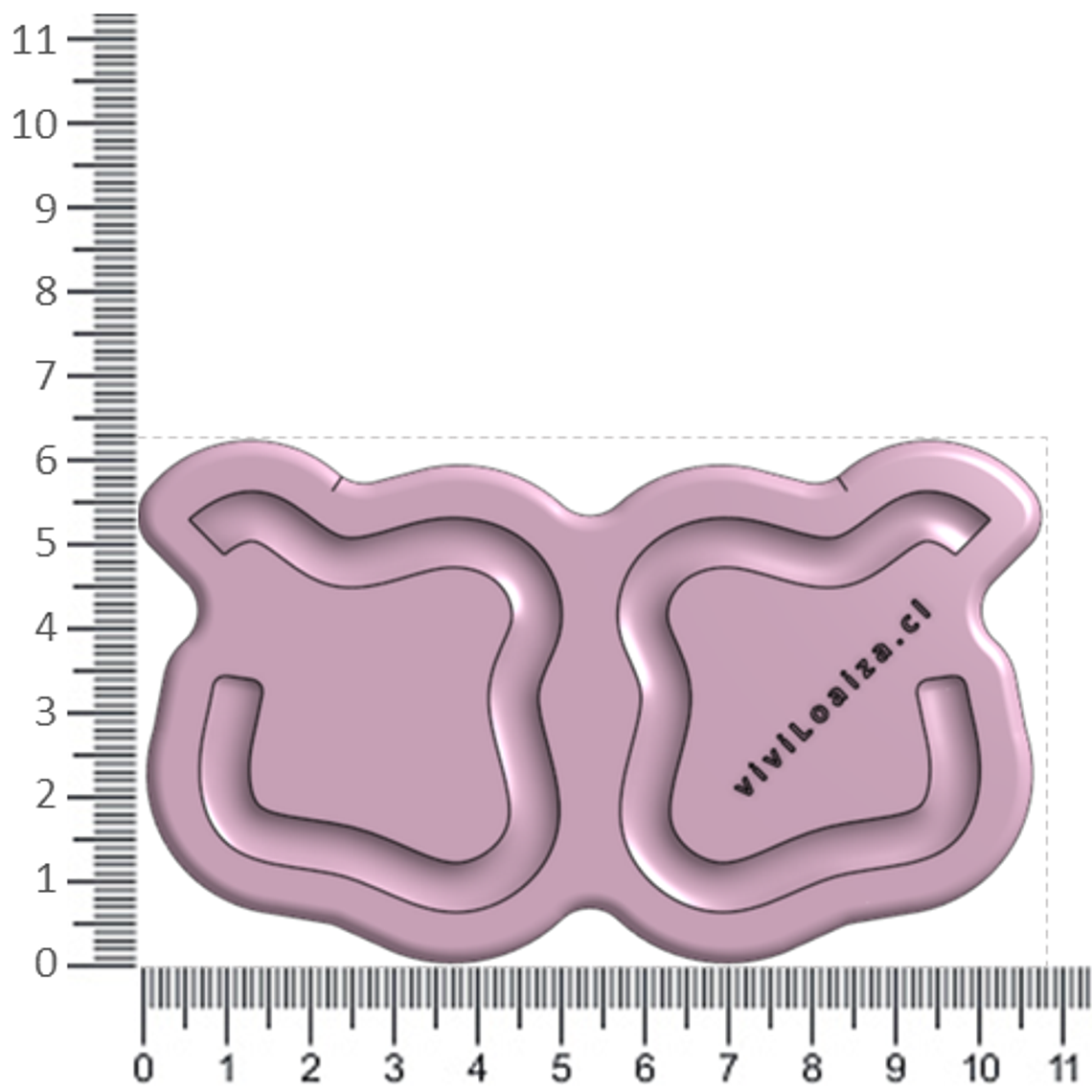 Molde Argolla Cuadrado 2