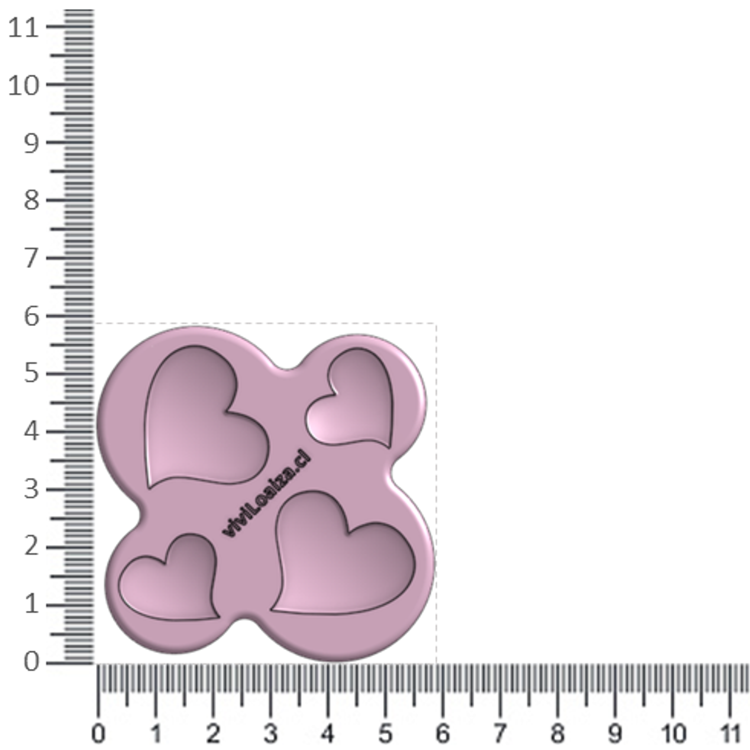 Molde Forma Corazón 6