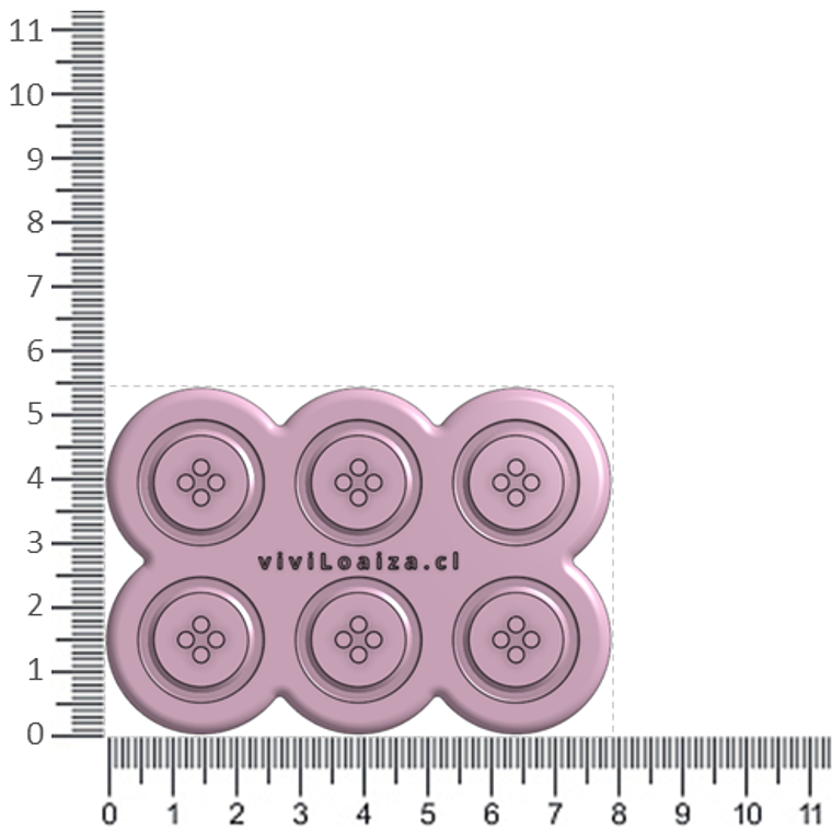 Molde Botón Redondo 20 2