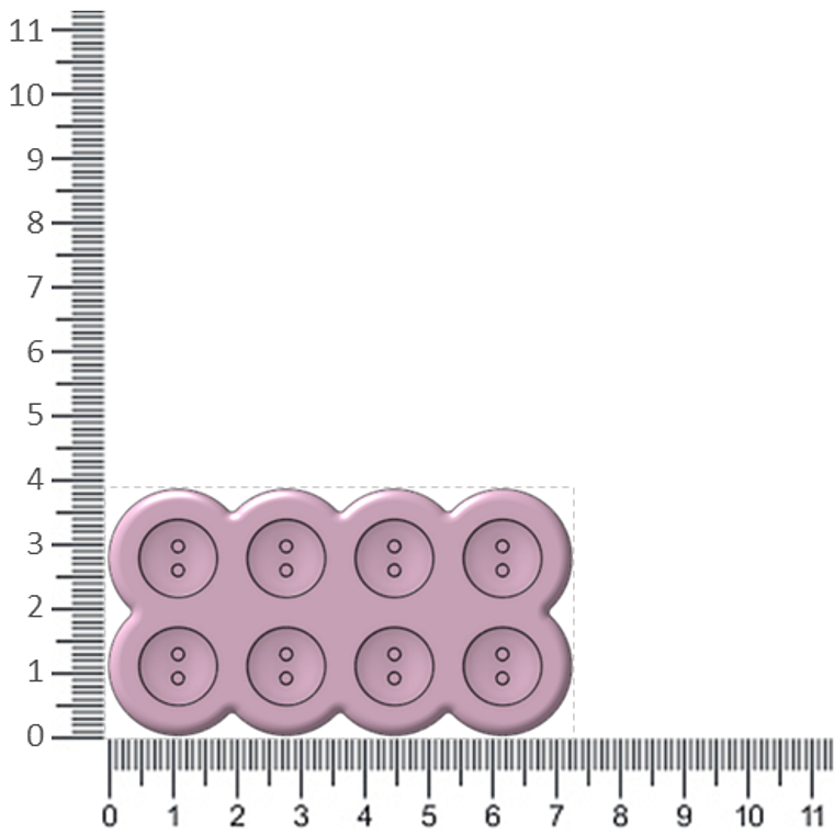 Molde Botón Liso 13 2