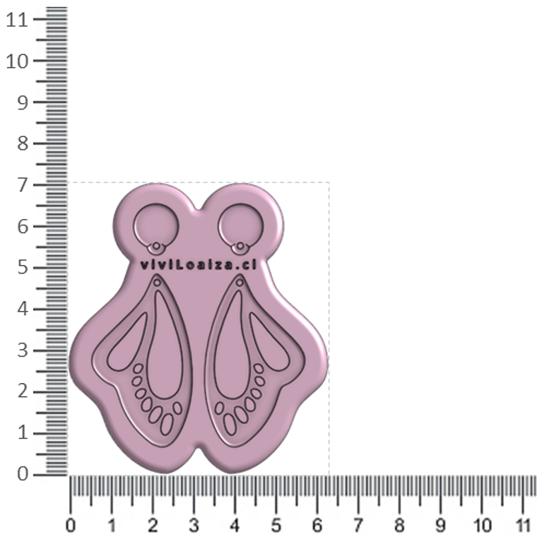 Molde Mariposa Monarca 2