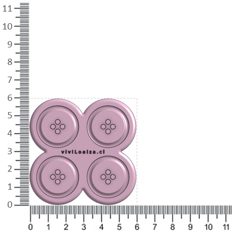 Molde Botón Redondo 25 2
