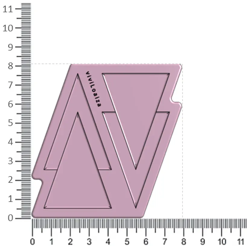 Molde Triangulo Doble G 3