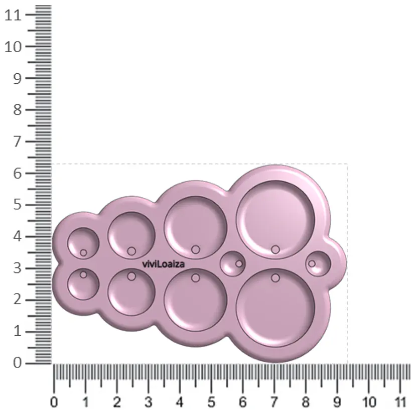 Molde Soportes circulares 2