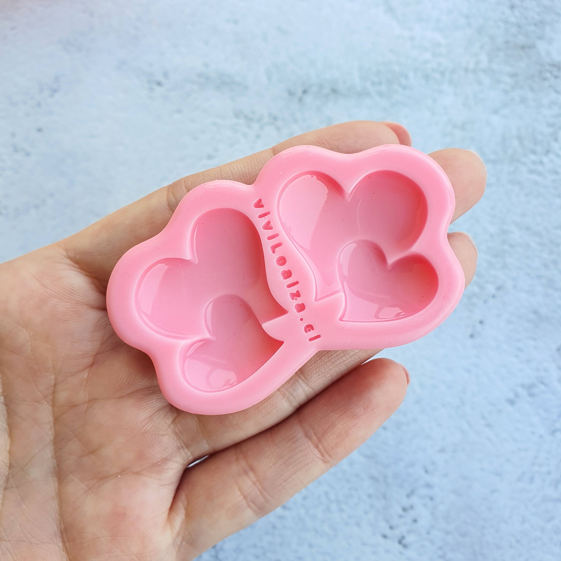 Molde Doble Corazon 1