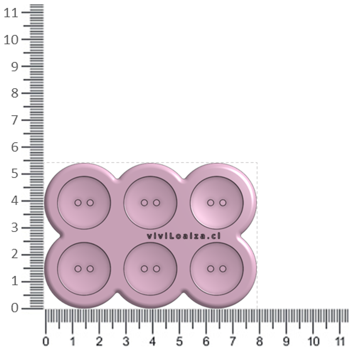 Molde Botón liso 20 2