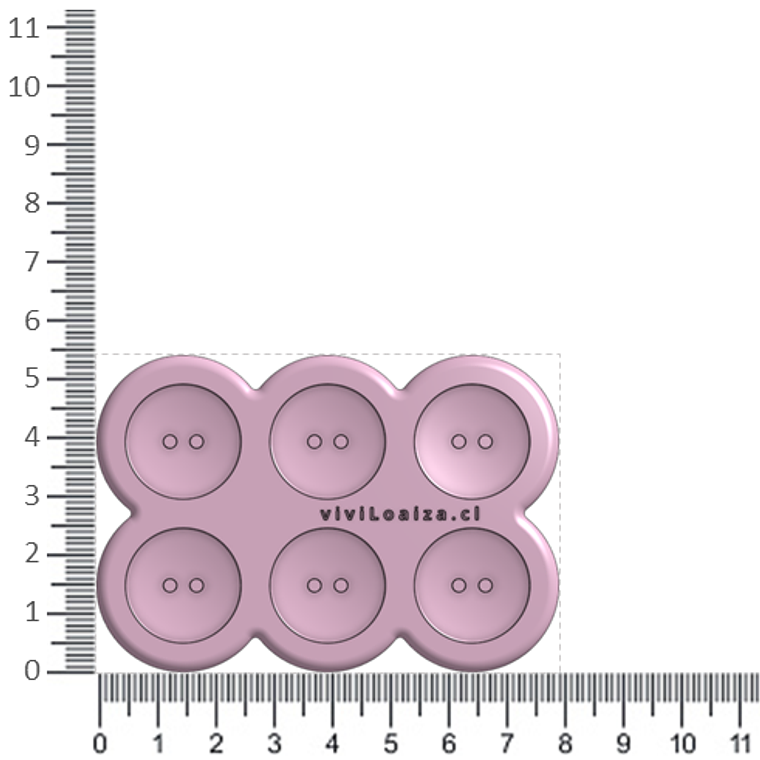 Molde Botón liso 20 2