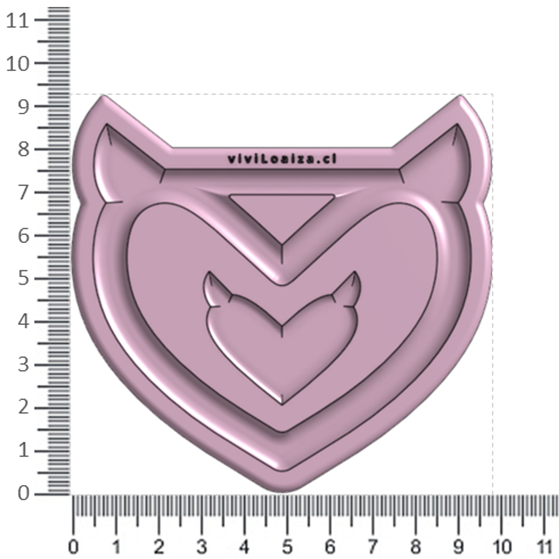 Molde Tsurikawa Corazón Cachos 2