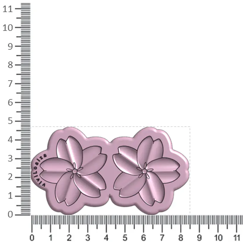 Molde Flor Sakura 4