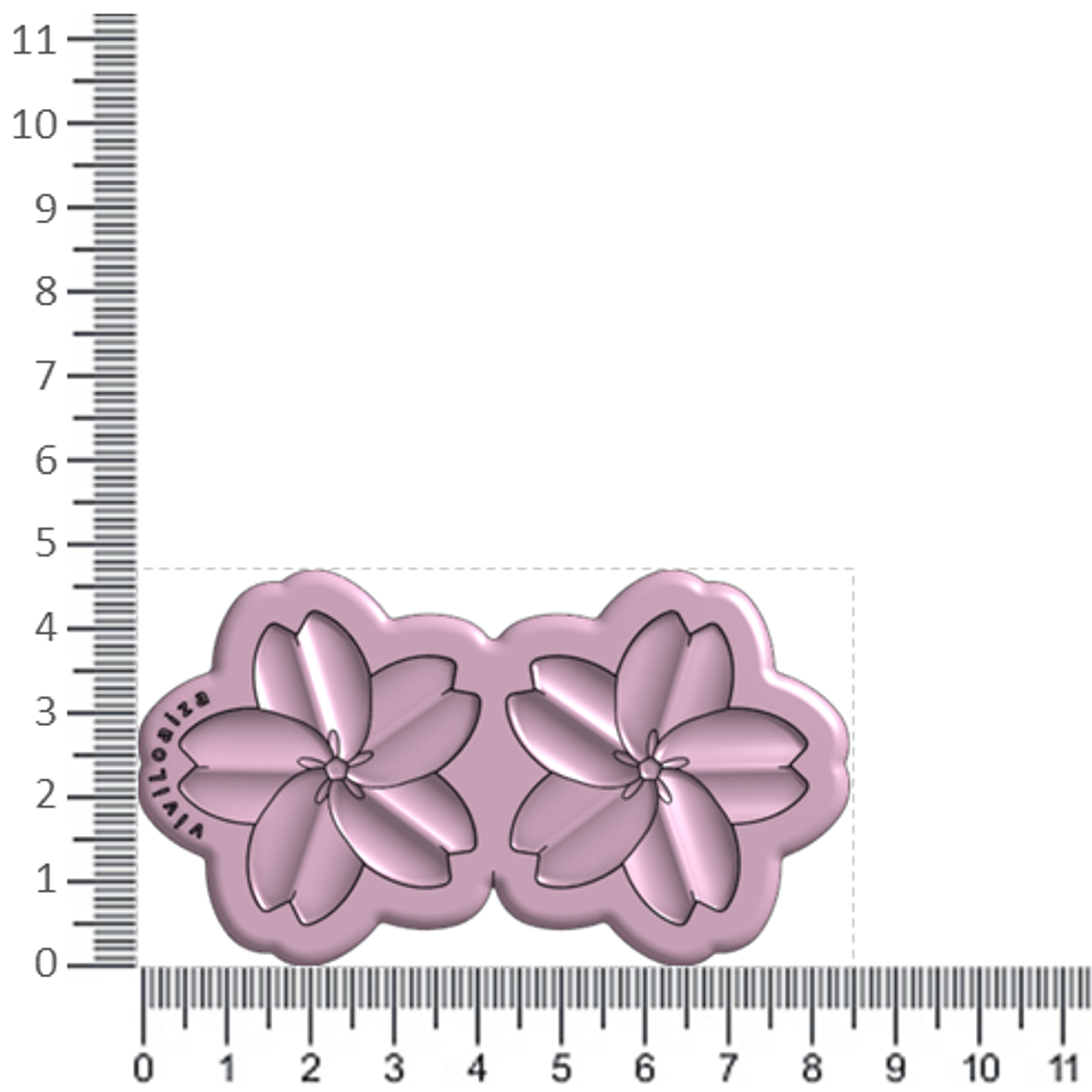 Molde Flor Sakura 4