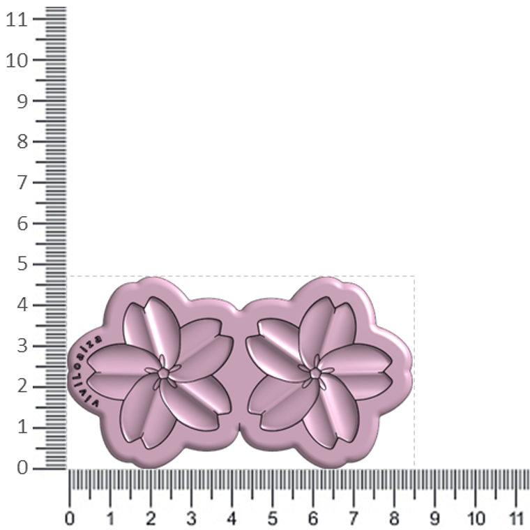 Molde Flor Sakura 4
