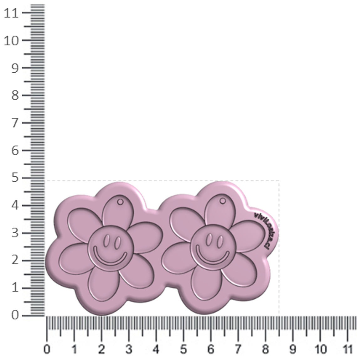 Molde Flor Sonrisa 3