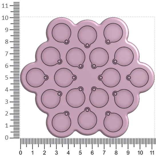Molde Fractal Circulo 4