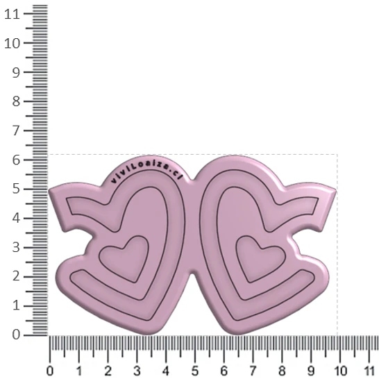 Molde Argolla Corazón 2