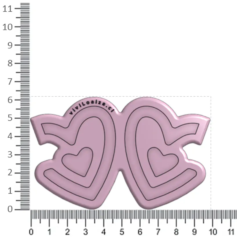 Molde Argolla Corazón 2