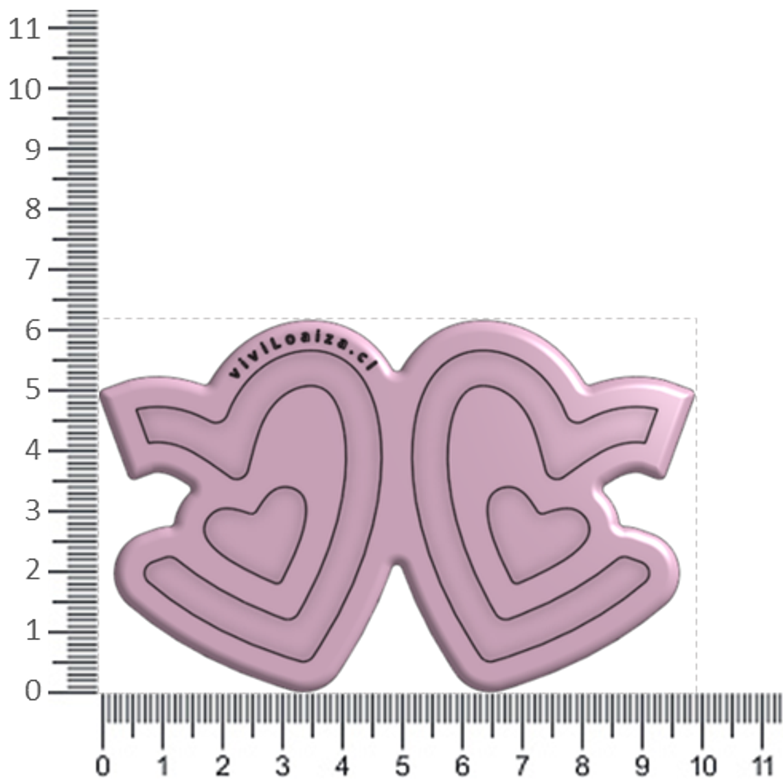 Molde Argolla Corazón 2