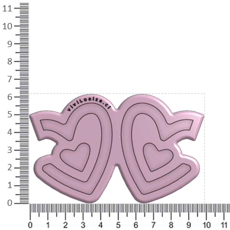 Molde Argolla Corazón 2
