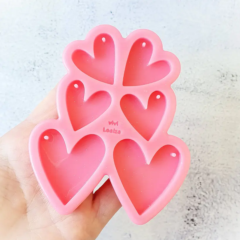 Molde Corazones 1