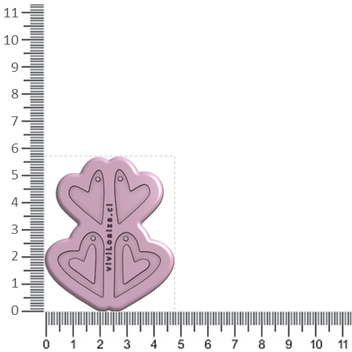 Molde Con Corazón Vacio 2