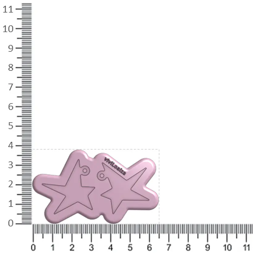 Molde Estrella Irregular Mini 2