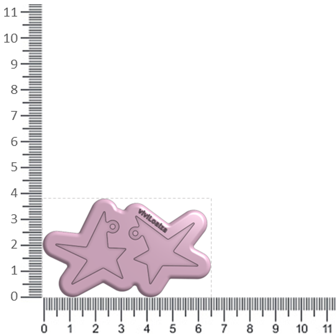 Molde Estrella Irregular Mini 2