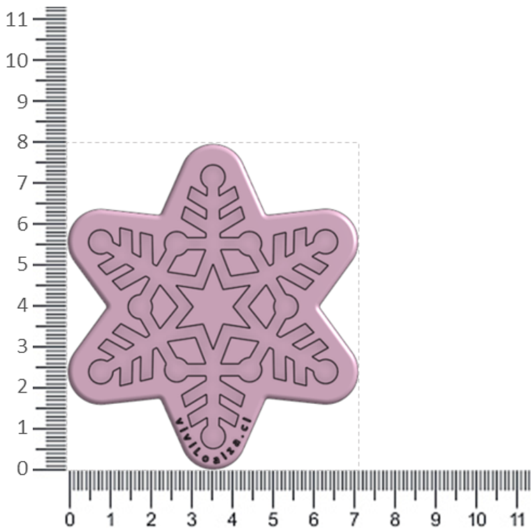 Molde Copo Nieve Estrella 2