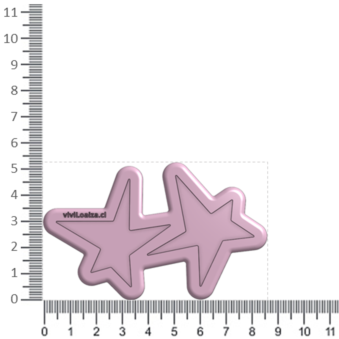 Molde Estrella Irregular G 3
