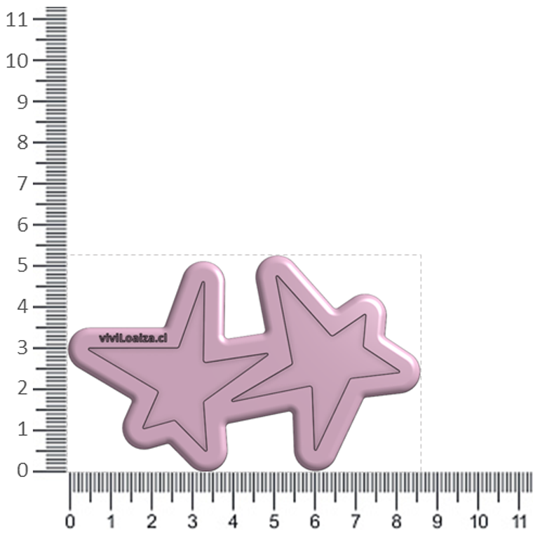 Molde Estrella Irregular G 3