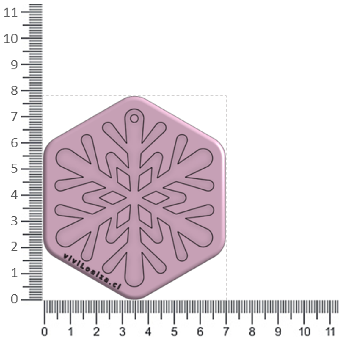 Molde Copo Nieve Cristal 2