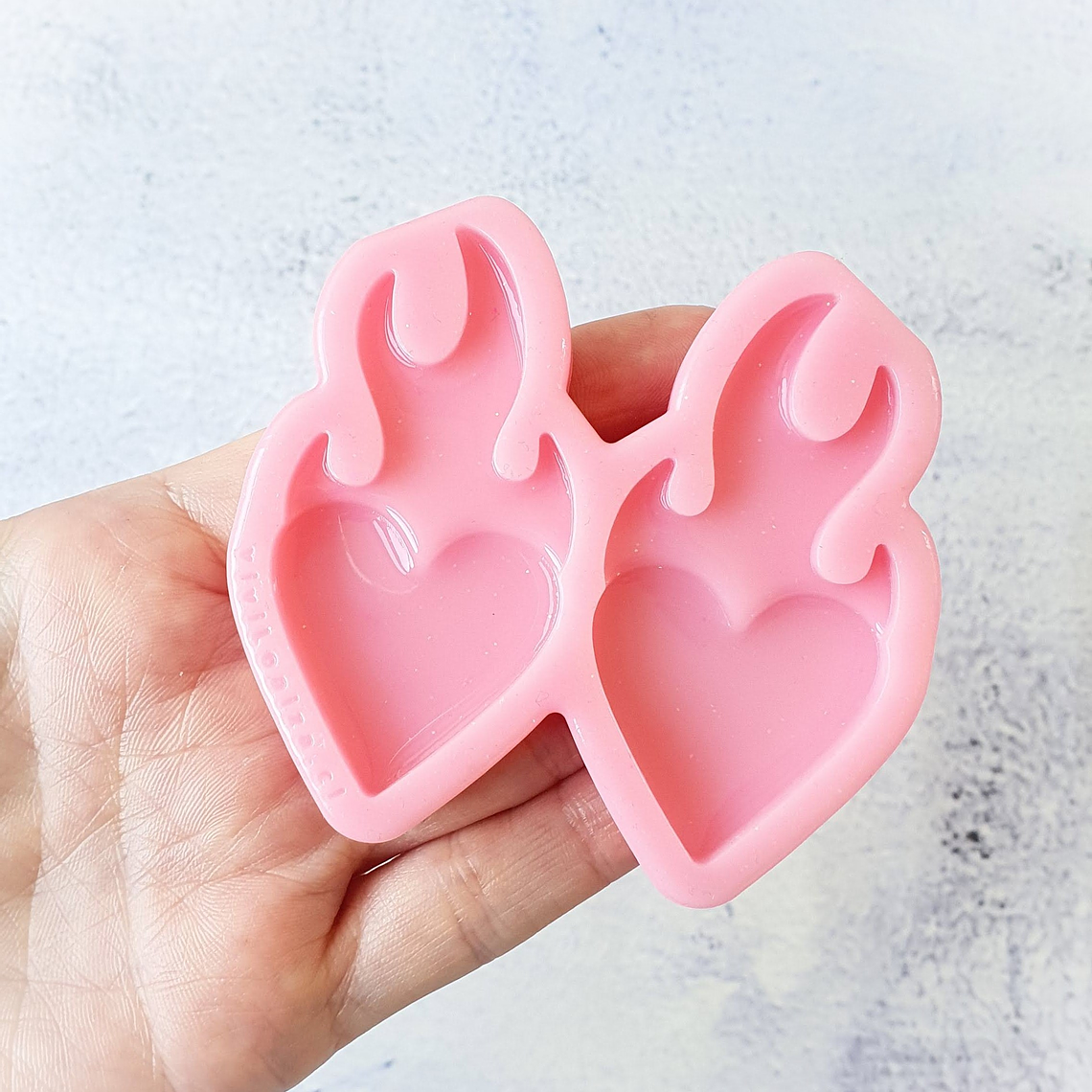 Molde Corazón en llamas G 1