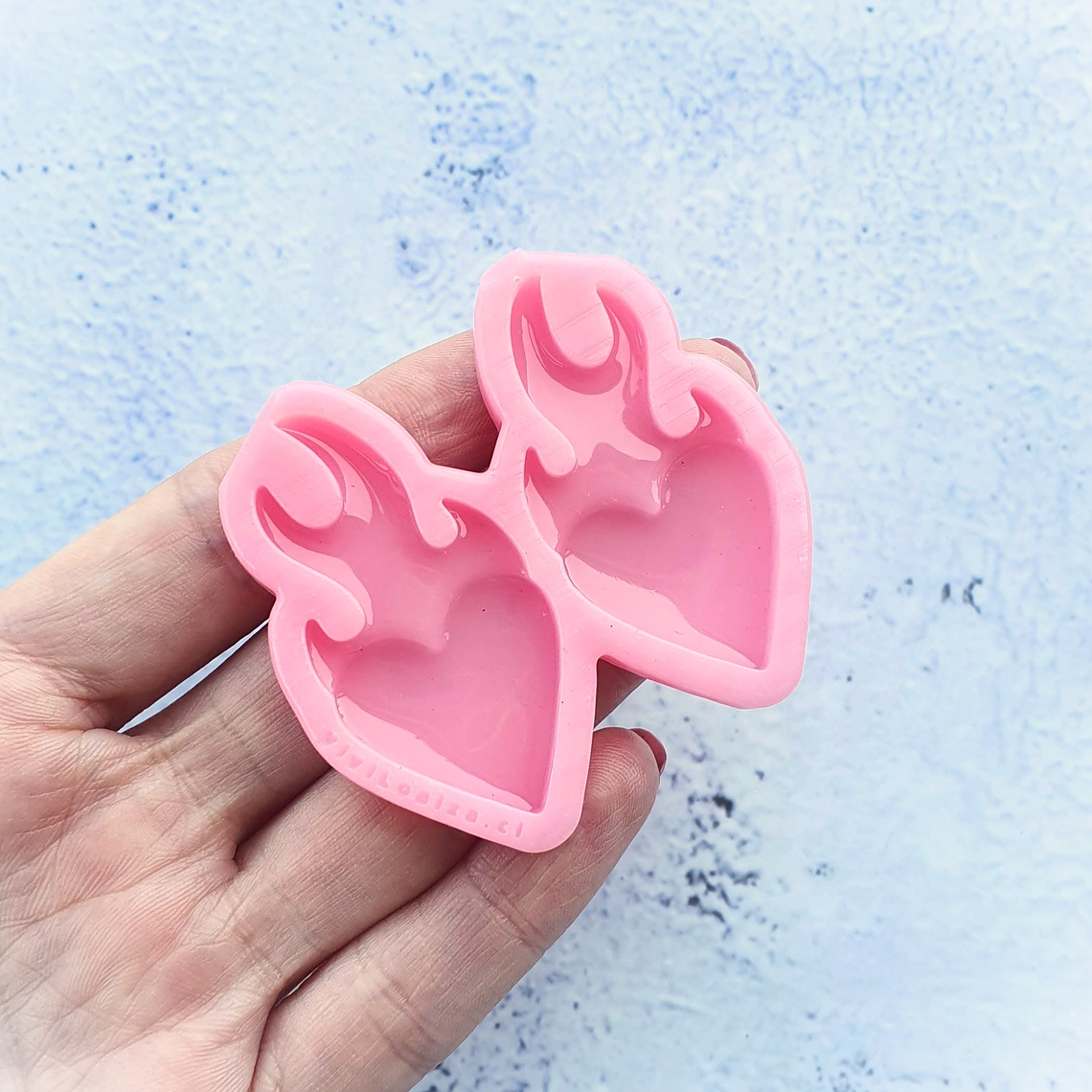 Molde Corazón en llamas P 1