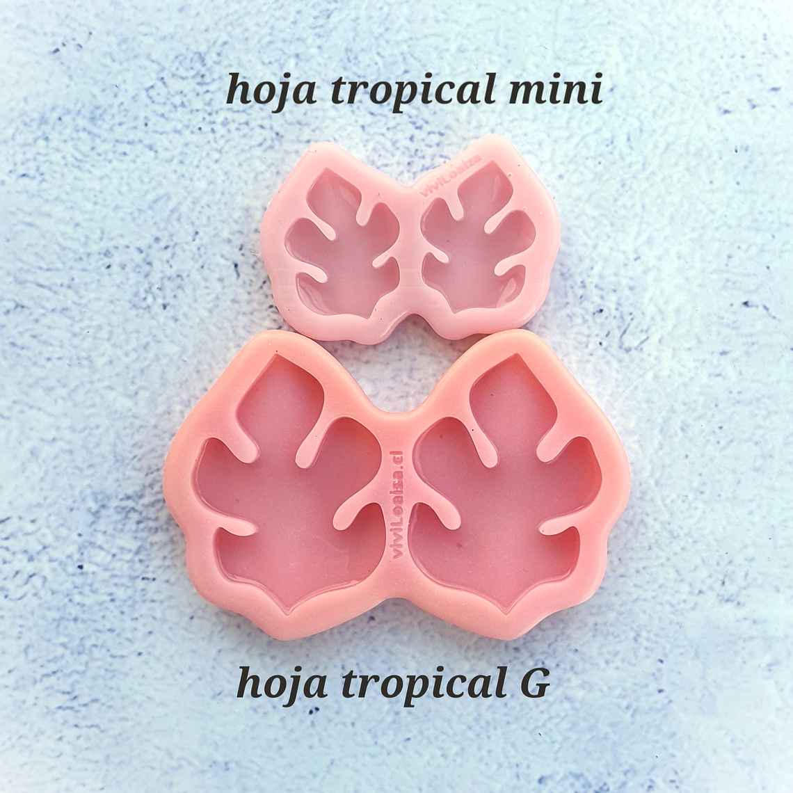 Molde Hoja tropical mini 3
